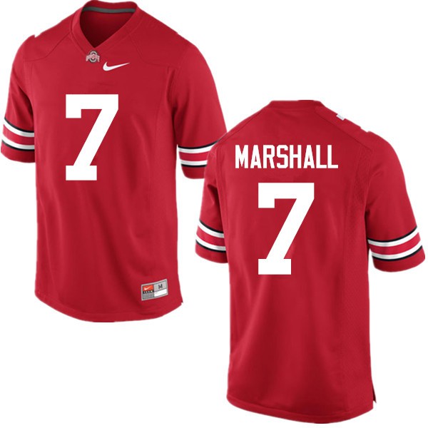 Ohio State Buckeyes #7 Jalin Marshall Men Football Jersey Red